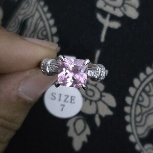Fragrant Jewels Pink and Silver Ring with Elegant Design